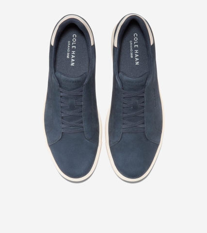 Giày hiệu Cole Haan chính hãng GrandPro Luxe Slip-On Sneakers Suede Navy  - Xanh