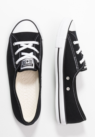 Giày Converse chính hãng Black CHUCK TAYLOR ALL STAR BALLET LACE - Slip on - Đen trắng