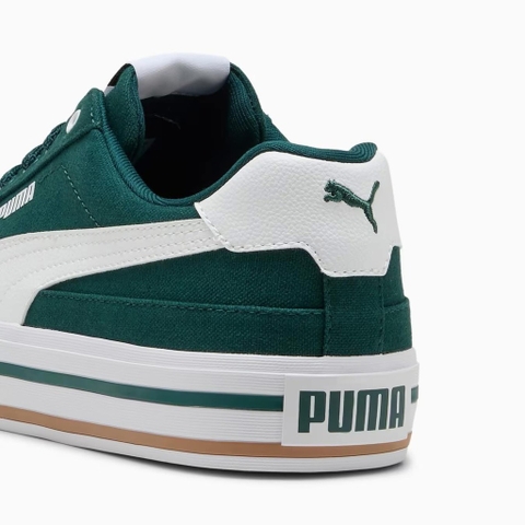 Giày thể thao sneaker chính hãng Puma Court Classic Vulcanised Formstrip Unisex Green White - Xanh lá trắng