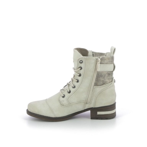 [ Hàng Auth - Full box ] Giày boots chính hãng Mustang ELEGANTE Lace-up ankle Ice - size 37