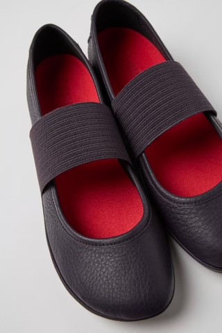 Giày Mary Jane Camper chính hãng Black Leather đen quai xanh size 38