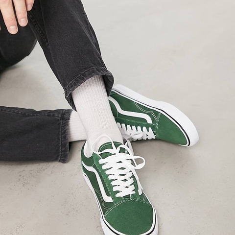 Giày Vans chính hãng Old Skool Green - Xanh lá