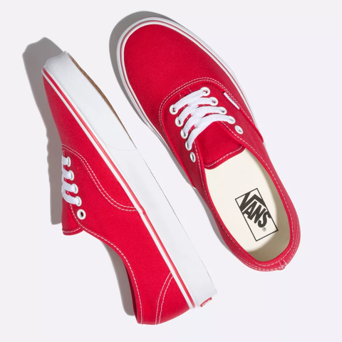 Giày Vans chính hãng Authentic Red White - Đỏ trắng