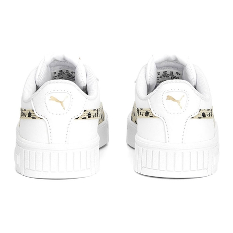 Giày Puma chính hãng Carina 2.0 Leopard White - Da báo Trắng