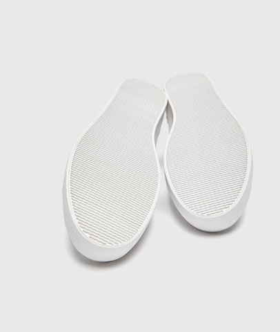 Giày sneaker Pull&Bear chính hãng All white Classic - Trắng Dáng cổ điển