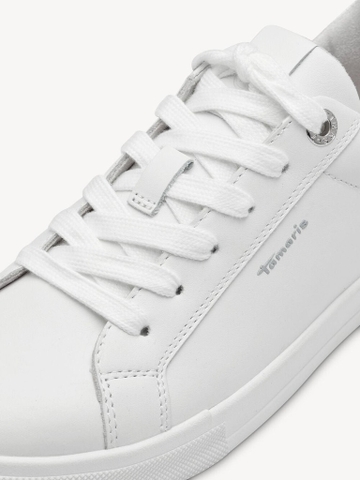 Hàng Auth Full box Giày sneaker Tamaris chính hãng Leather All White Classic - Da Trắng Dáng cổ điển