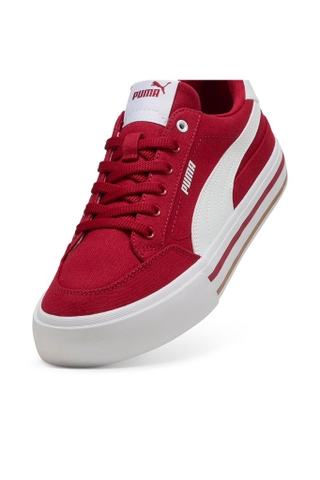 Giày thể thao sneaker chính hãng Puma Court Classic Vulcanised Formstrip Unisex Red White - Đỏ trắng