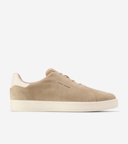 Giày hiệu Cole Haan chính hãng GrandPro Luxe Slip-On Sneakers Suede Beige  - Be Da lộn