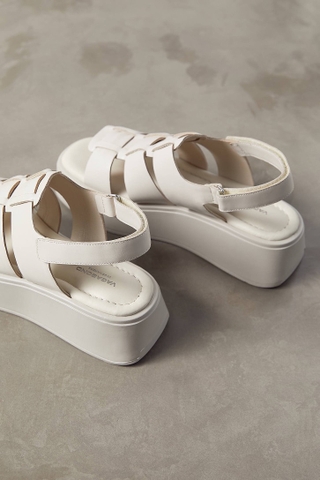 Giày chính hãng Vagabond Shoemakers Courtney Platform Fisherman Platform Sandal White - Trắng