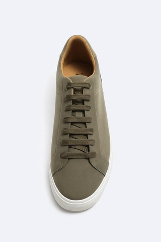Giày sneaker Zara chính hãng Green Classic - Xanh rêu Dáng cổ điển