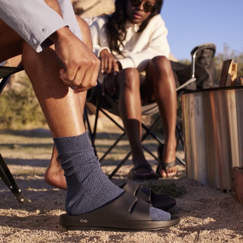 Dép phục hồi sức khoẻ chính hãng OOFOS - Dép Unisex Healthy - Đen