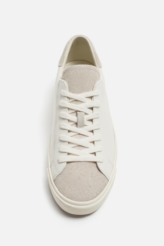 Giày sneaker Zara ORIGINS Leather Beige chính hãng - Da thật - Be