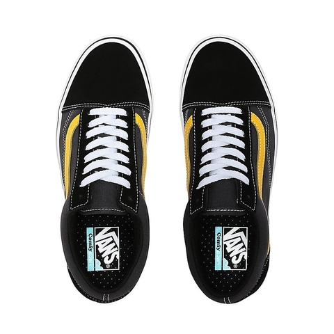 Giày Vans chính hãng Comfycush Old Skool Tri tone  BLACK/ASPHALT/LEMON