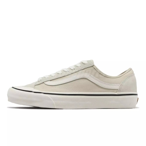 Giày Sneaker Vans chính hãng Style 136 Deco Salt Wash Bone - Trắng be