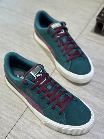 Giày Puma Suede chính hãng size 41 - màu nâu - màu xanh rêu