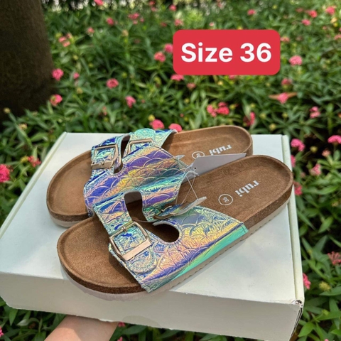 Dép đế trấu chính hãng Châu Âu size 35 36