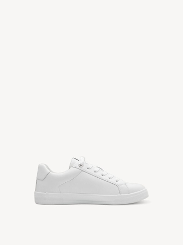 Hàng Auth Full box Giày sneaker Tamaris chính hãng Leather All White Classic - Da Trắng Dáng cổ điển
