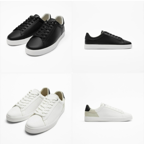 Giày sneaker Zara Authentic hãng Leather Black Classic