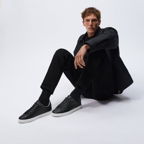 Giày sneaker Zara Authentic hãng Leather Black Classic