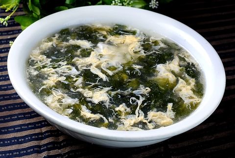 紫菜蛋花汤 Canh rong Biển Trứng