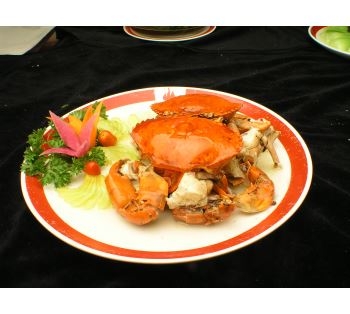 咸蛋黄焗螃蟹 cua rang sốt trứng muối