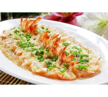 Tôm Hấp Bún Tỏi 蒜蓉粉丝开边虾