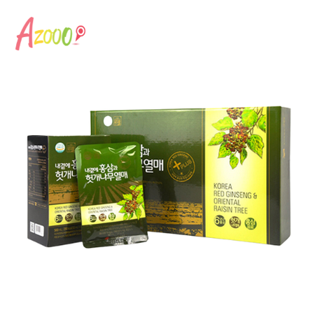 Hồng sâm bổ gan Korea Red Ginseng & Oriental Raisin Tree_50ml x 30 gói