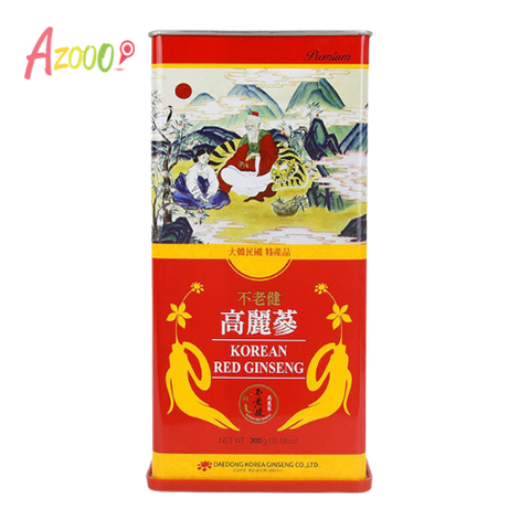 Hồng sâm củ khô 6 năm tuổi Hàn Quốc Korean Red Ginseng dòng Premium 10 củ_300g