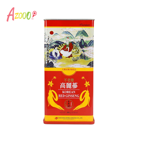 Hồng sâm củ khô 6 năm tuổi Hàn Quốc Korean Red Ginseng dòng Premium 11-20 củ_300g
