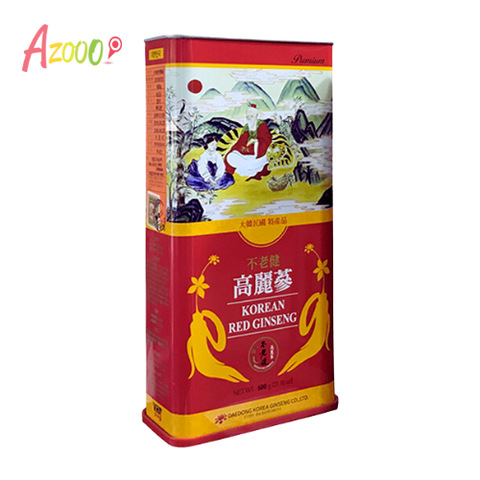 Hồng sâm củ khô 6 năm tuổi Hàn Quốc Korean Red Ginseng dòng Premium 21-40 củ_600g