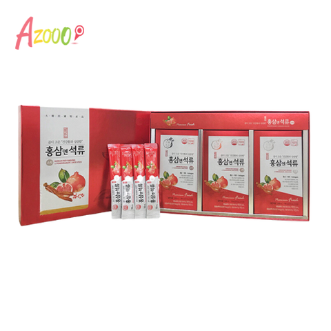 Nước hồng sâm lựu collagen Hàn Quốc Daedong Korea Ginseng 10ml x 30 gói