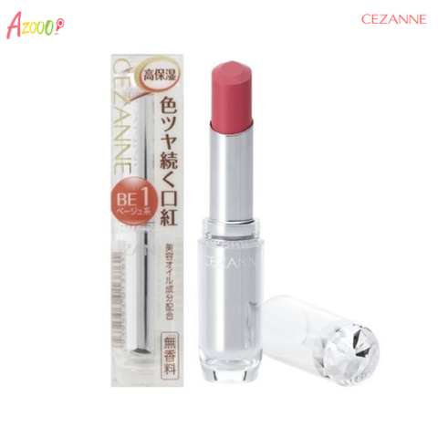 Son thỏi Cezanne Lasting Gloss Lip màu hồng san hô #201 3,2g