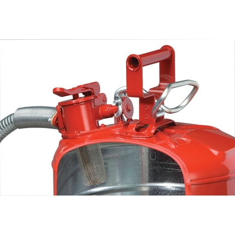 7250130 JUSTRITE Can an toàn bằng thép cho chất dễ cháy, Loại II, AccuFlow™, Màu đỏ, 5 Gallon - 19L