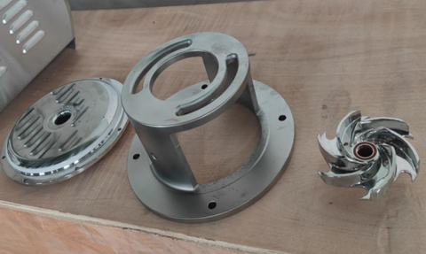 Máy lọc ép khung bản inox 316 kèm bơm vi sinh