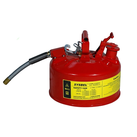 SYSBEL SCAN003R- Bình chứa an toàn Loại II 2 vòi (Đỏ - 2.5 Gal)
