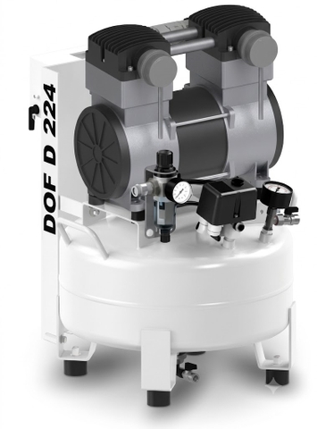 Máy nén khí không dầu 8bar, 24L, 2HP, có sấy khô La Padana DOF-D224 | DOF-SD224