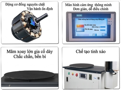 Máy quấn màng thùng Carton - Cắt màng tự động- SENPACK SD - 1400