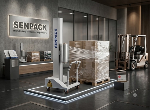 SENPACK-SP-T2100 Máy quấn màng pallet đẩy tay