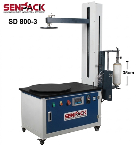 Máy quấn màng thùng Carton cắt màng tự động - SENPACK SD - 800
