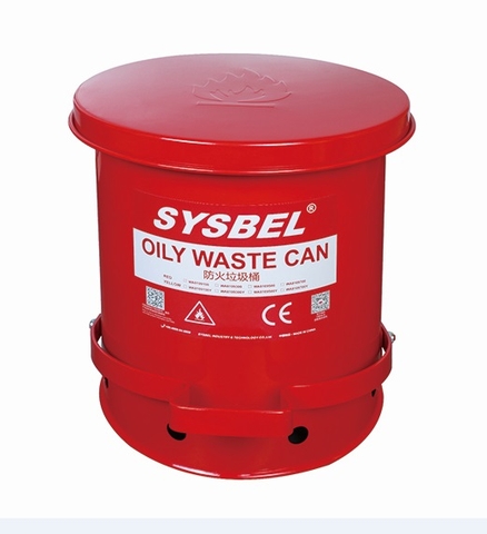 Sysbel WA8109500- Thùng chứa rác thải dầu an toàn (14 Gallon / Màu đỏ)