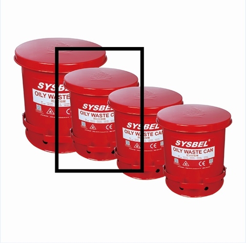 Sysbel WA8109500- Thùng chứa rác thải dầu an toàn (14 Gallon / Màu đỏ)