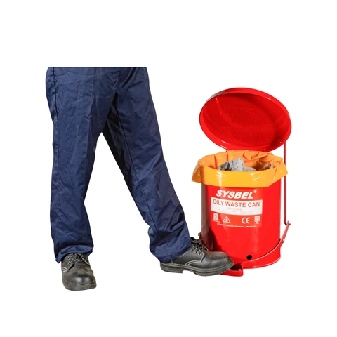 Sysbel WA8109500- Thùng chứa rác thải dầu an toàn (14 Gallon / Màu đỏ)