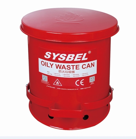 Sysbel WA8109700- Thùng chứa rác thải dầu an toàn (21 Gallon / Màu đỏ)