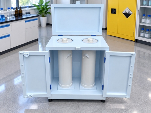 Tủ thu gom chất thải hóa chất dạng lỏng ăn mòn, axit, dung tích chứa 30L-BluePPC-LW30