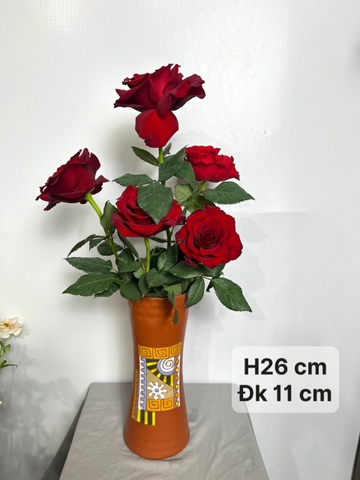 BÌNH GỐM DÁNG LY CAO 26CM ĐK 11CM