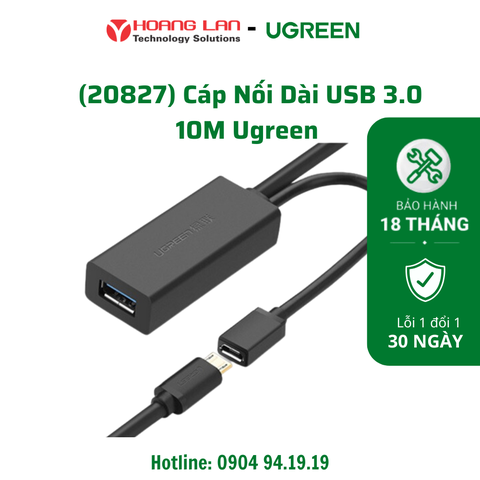 Cáp Nối Dài USB 3.0 10M Ugreen(20827)