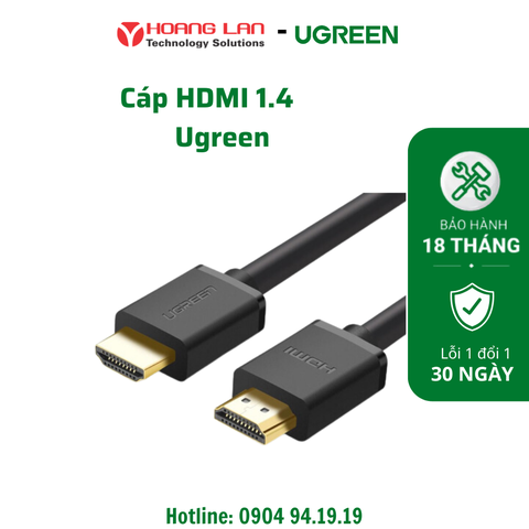 Cáp Dữ Liệu HDMI 1.4 Truyền Âm Thanh Hình Ảnh Dài 10M Ugreen(110110)