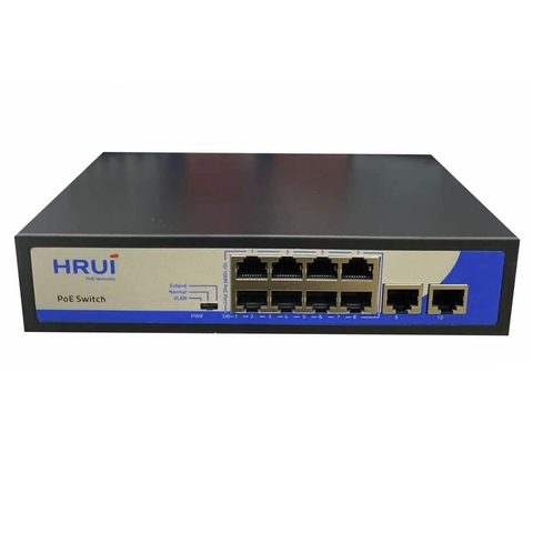 Switch PoE model HR902-AFG-82N-96 :  8 cổng