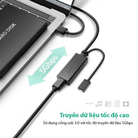 Cáp Nối Dài USB 3.0 5M Ugreen(20826)
