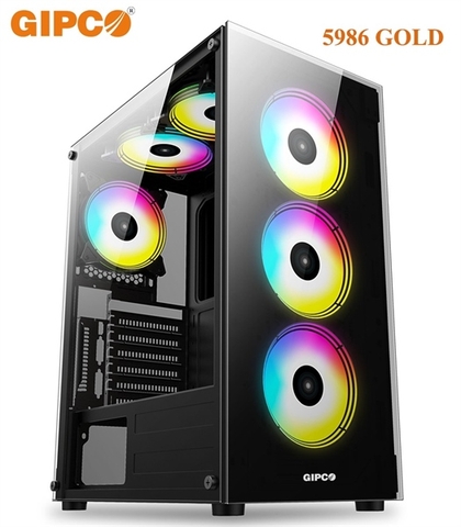 Vỏ Case Gipco 5986 GOLD(2 mặt kính)